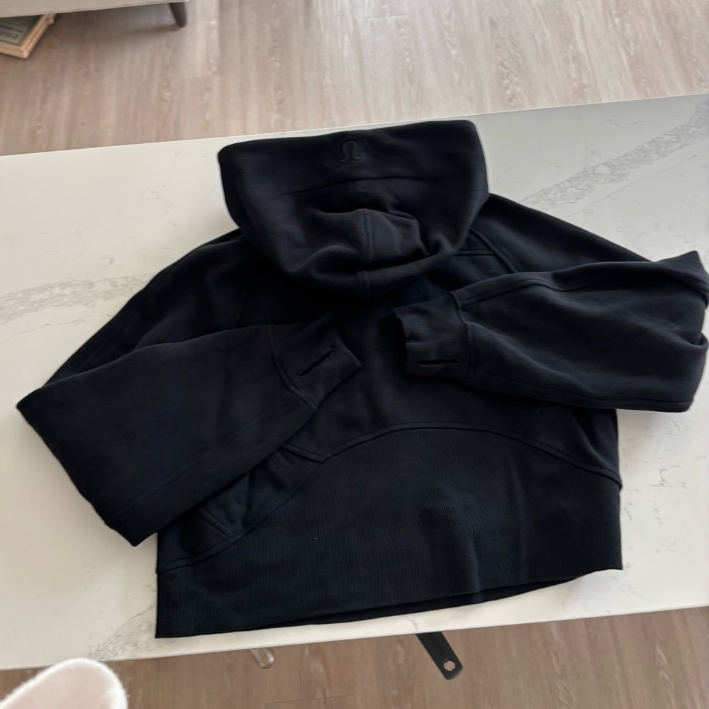 Lululemon Black Scuba Oversized Half-Zip Hoodie - Picture 3 of 5